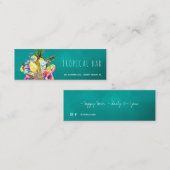 Bar tropische OzeanVisitenkarten Mini Visitenkarte (Vorne/Hinten)