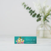 Bar tropische OzeanVisitenkarten Mini Visitenkarte (Stehend Vorderseite)