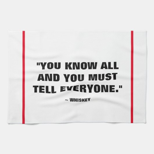 Bar-Tuch - Whisky Küchentuch (Horizontal)