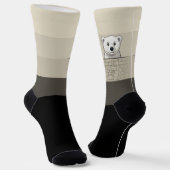 Bär über die Wand, weiche Creme mit Raisin Socken (Gewinkelt)