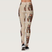 Bär überlegt Winterschlaf Leggings (Rückseite)