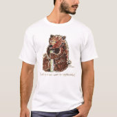 Bär überlegt Winterschlaf T-Shirt (Vorderseite)