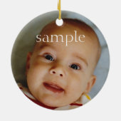 Bär und Babyschmuck Keramik Ornament (Hinten)