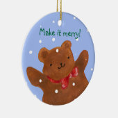 Bär und Babyschmuck Keramikornament (Rechts)