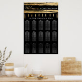Bar und Bat Mitzvah Gold Tallit Seekarte Poster (Küche)