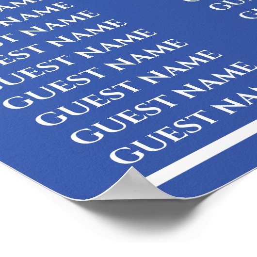 Bar und Bat Mitzvah Sitzdiagramm Poster (Ecke)