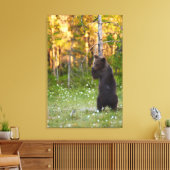 Bär und Baum Leinwanddruck (Insitu (Wohnzimmer))