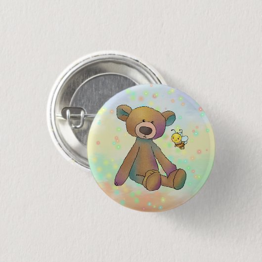 Bär und Biene Button (Vorne & Hinten)
