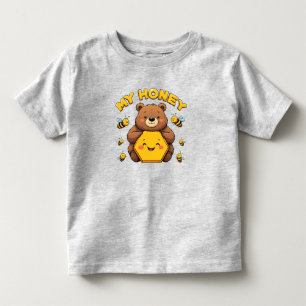 🐻 Bär und Bienen Shirt für Kleinkind Geburtstagsg
