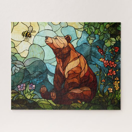 Bär- und Bienenrätsel Puzzle (Horizontal)