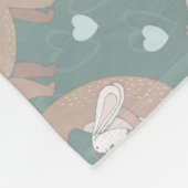Bär und Bunny Fleecedecke (Ecke)
