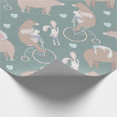 Bär und Bunny Geschenkpapier (Ecke)