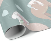 Bär und Bunny Geschenkpapier (Rolleneckpunkt)