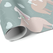 Bär und Bunny Geschenkpapier (Rolleneckpunkt)