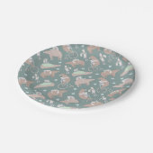 Bär und Bunny Pappteller (Schrägansicht)