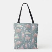 Bär und Bunny Tote Bag Tasche (Rückseite)