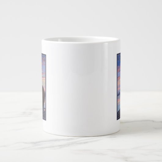 Bär und Cub - Cordova, Alaska Jumbo-Tasse (Vorderseite)