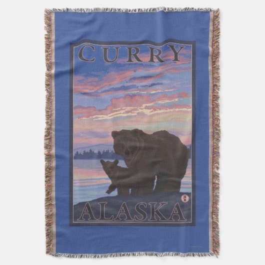 Bär und CUB - Curry, Alaska Decke (Vorderseite Vertikal)