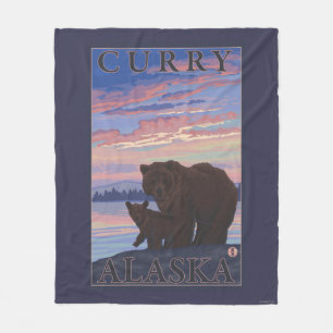 Bär und CUB - Curry, Alaska Fleecedecke
