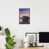 Bär und Cub - Curry, Alaska Poster (Heimbüro)