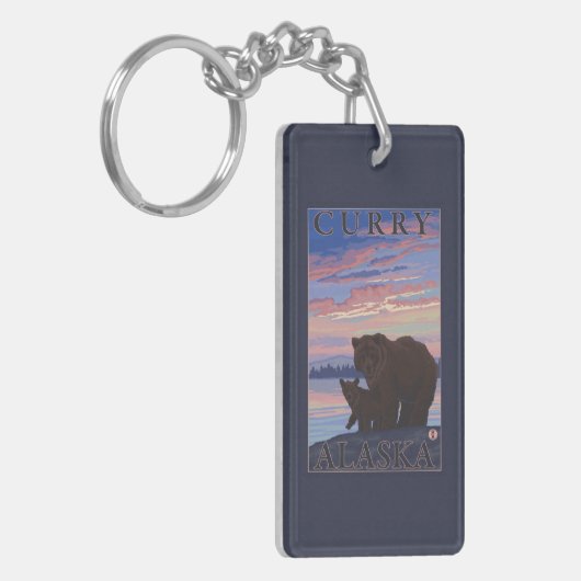 Bär und CUB - Curry, Alaska Schlüsselanhänger (Vorderseite links)