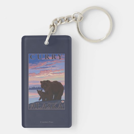 Bär und CUB - Curry, Alaska Schlüsselanhänger (Rückseite)