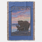 Bär und CUB - Dawson, Alaska Decke (Vorderseite Vertikal)