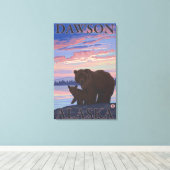 Bär und Cub - Dawson, Alaska Leinwanddruck (Insitu (Holzboden))