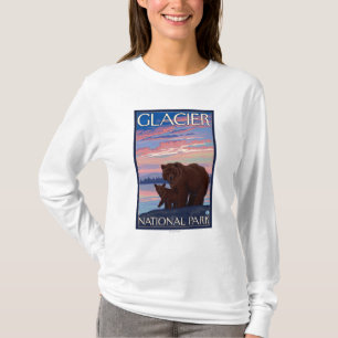 Bär und CUB - Glacier Nationalpark, M.Ü. T-Shirt