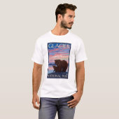 Bär und CUB - Glacier Nationalpark, M.Ü. T-Shirt (Vorne ganz)