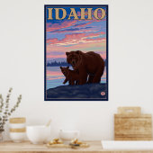Bär und Cub - Idaho Poster (Küche)