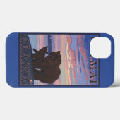 Bär und Cub - Katmai, Alaska Case-Mate iPhone Hülle (Rückseite (Horizontal))
