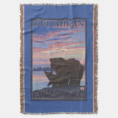 Bär und CUB - Ketchikan, Alaska Decke (Vorderseite Vertikal)