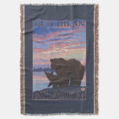 Bär und CUB - Ketchikan, Alaska Decke (Vorderseite Vertikal)