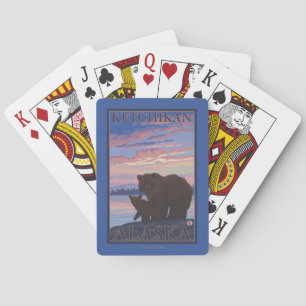 Bär und CUB - Ketchikan, Alaska Spielkarten