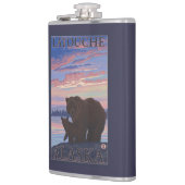 Bär und CUB - Latouche, Alaska Flachmann (Links)