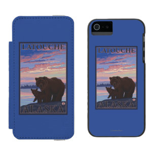 Bär und CUB - Latouche, Alaska Incipio Watson™ iPhone 5 Geldbörsen Hülle