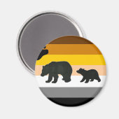 Bär und Cub Pride Magnet (Vorderseite/Rückseite)