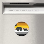 Bär und Cub Pride Magnet (In Situ (Geschirrspüler))