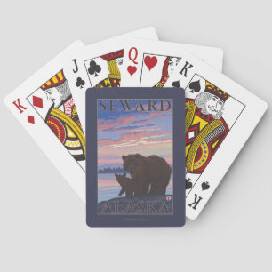 Bär und CUB - Seward, Alaska Spielkarten