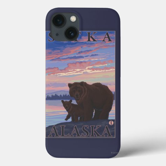 Bär und Cub - Sitka, Alaska Case-Mate iPhone Hülle (Rückseite)