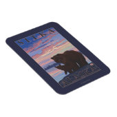 Bär und Cub - Sitka, Alaska Magnet (Rechte Seite)