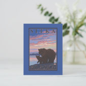 Bär und Cub - Sitka, Alaska Postkarte (Stehend Vorderseite)