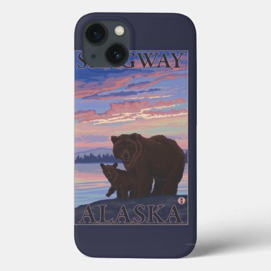 Bär und Cub - Skagway, Alaska Case-Mate iPhone Hülle (Rückseite)