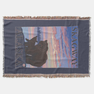 Bär und CUB - Skagway, Alaska Decke