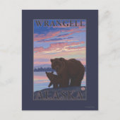 Bär und Cub - Wrangell, Alaska Postkarte (Vorderseite)