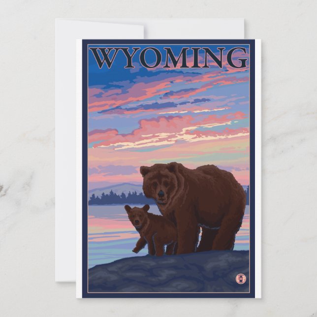 Bär und Cub - Wyoming (Vorderseite)