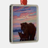 Bär und CUB - Yellowstone Nationalpark Ornament Aus Metall (Rechts)