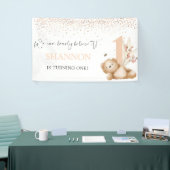 Bär und die Biene zum ersten Geburtstag Banner (Messeveranstaltung)