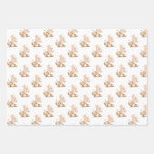 Bär und die Biene zum ersten Geburtstag Geschenkpapier Set (Vorderseite)